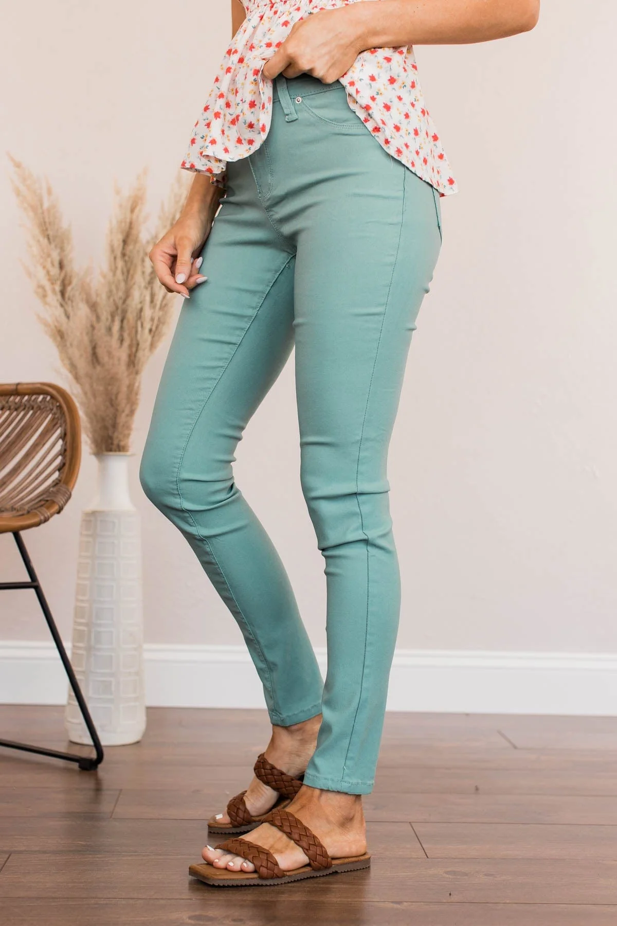 YMI Mid-Rise Jeggings- Mazarine Wash - Image 5