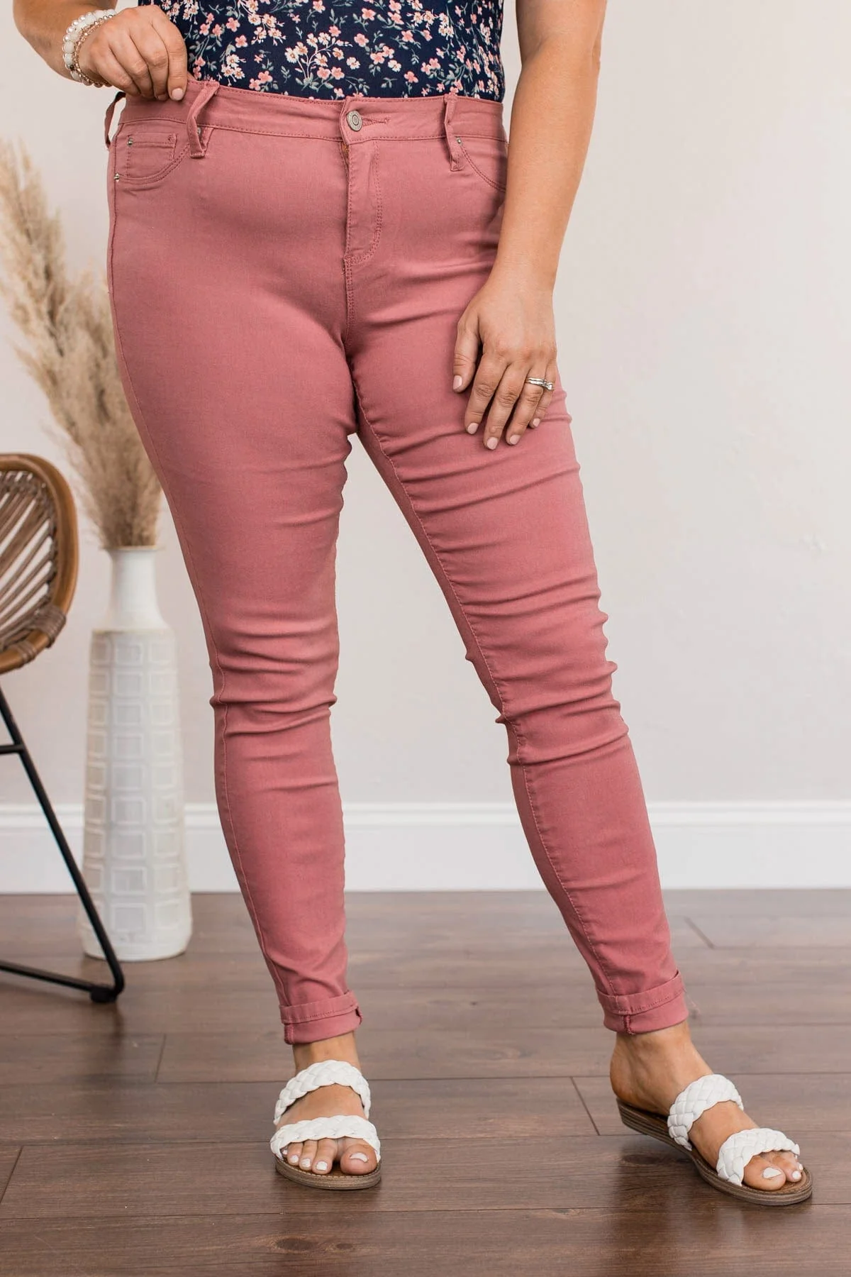 YMI Mid-Rise Jeggings- Rosaline Wash - Image 4