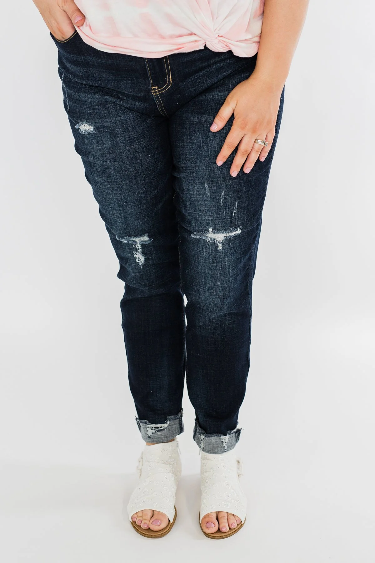 YMI Raw Hem Skinny Jeans- Cassandra Wash - Image 6
