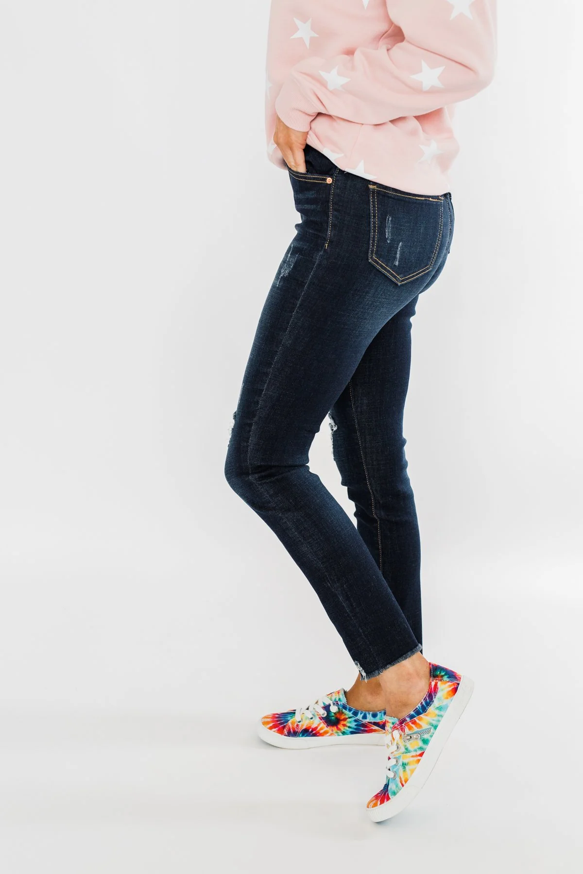 YMI Raw Hem Skinny Jeans- Cassandra Wash - Image 8