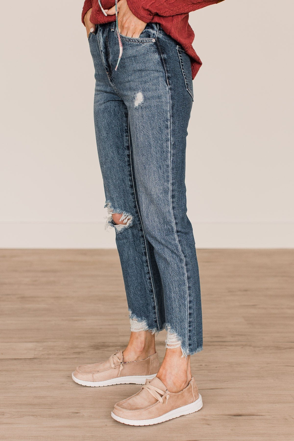 YMI Slim Straight Jeans- Jocelyn Wash - Image 5