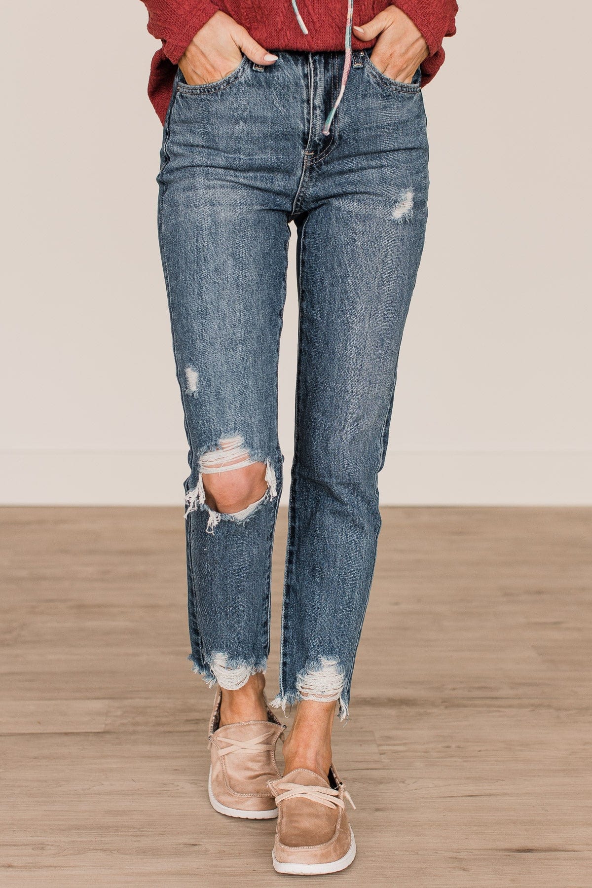 YMI Slim Straight Jeans- Jocelyn Wash - Image 6