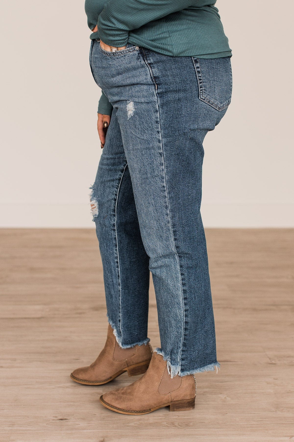 YMI Slim Straight Jeans- Jocelyn Wash - Image 7