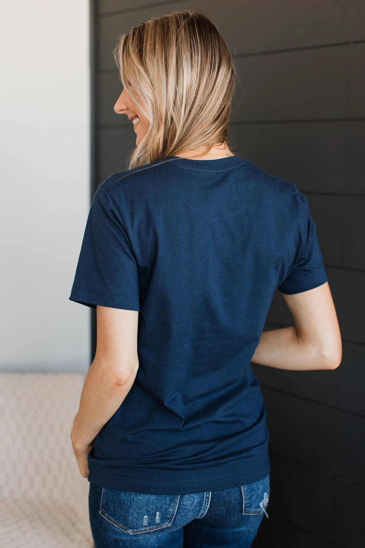 Yosemite National Park Graphic Tee- Navy - Image 8