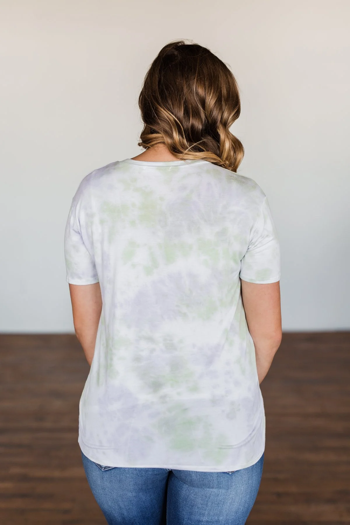 You Are My Only Tie Dye Top- Lavender, Green, & Ivory - Image 16