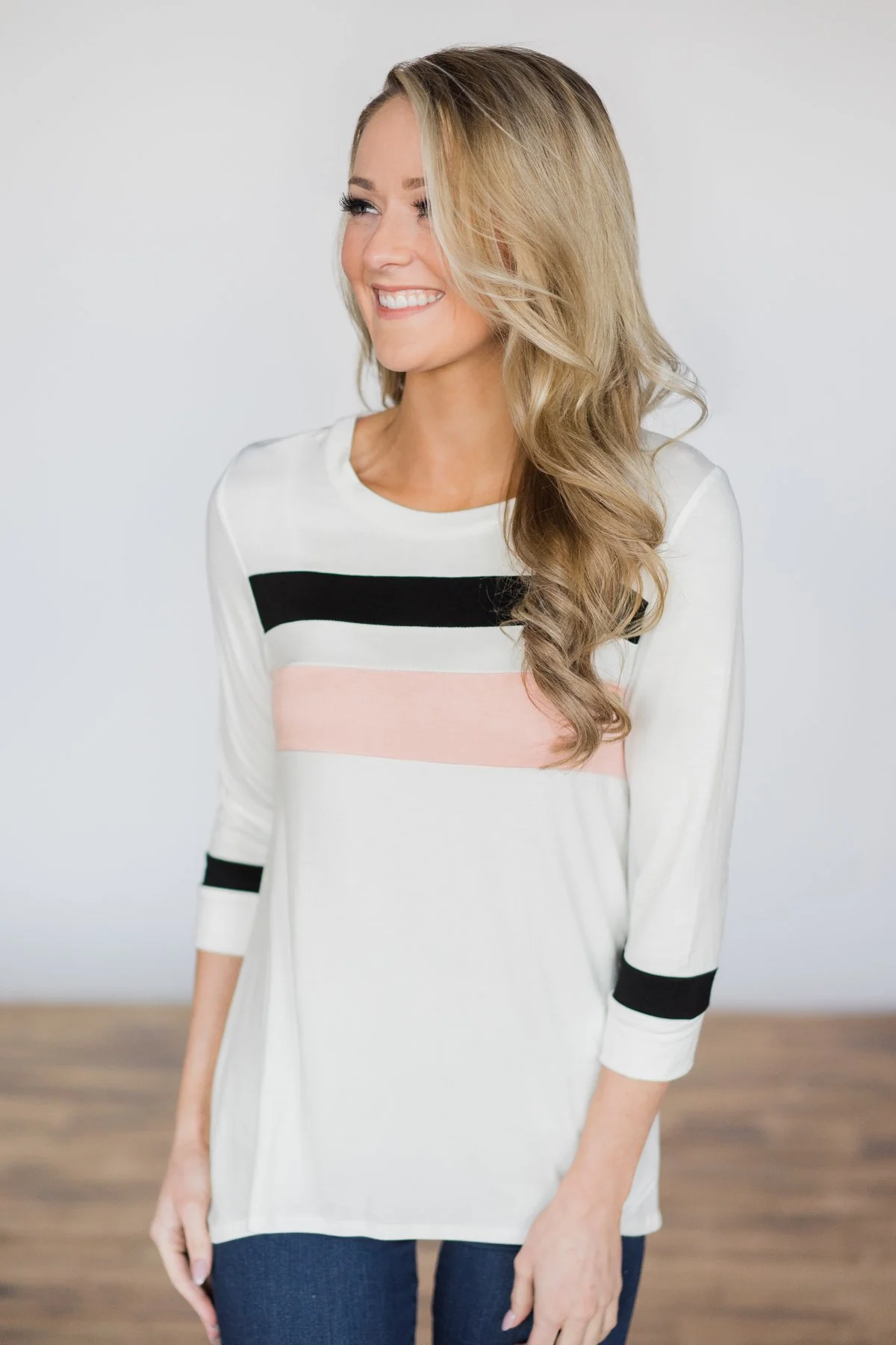 You Got My Heart Racin' Top ~ Ivory