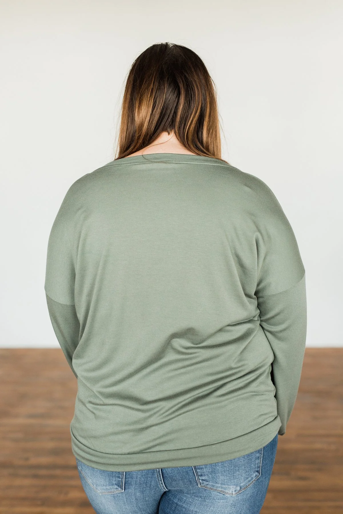 You Make It Easy Pullover Top- Sage - Image 14