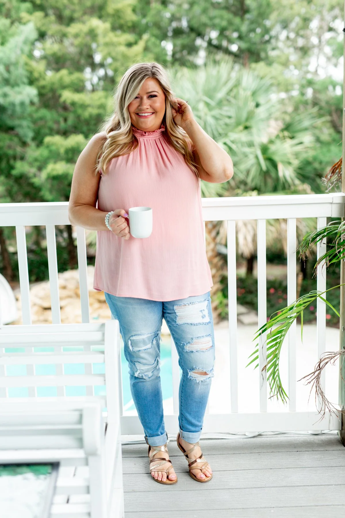 You Were Mine Tank Top- Blush - Image 5