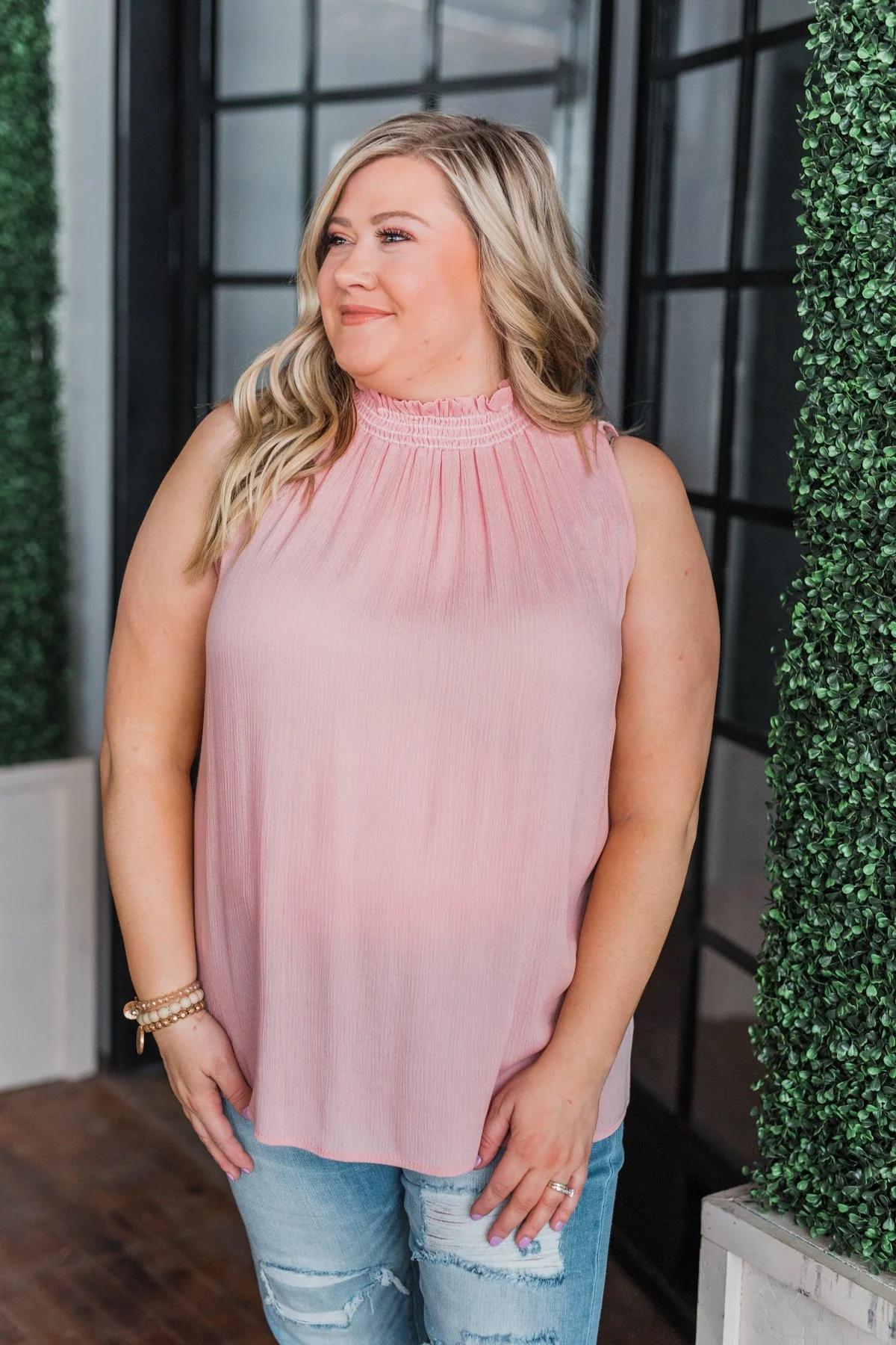 You Were Mine Tank Top- Blush - Image 9