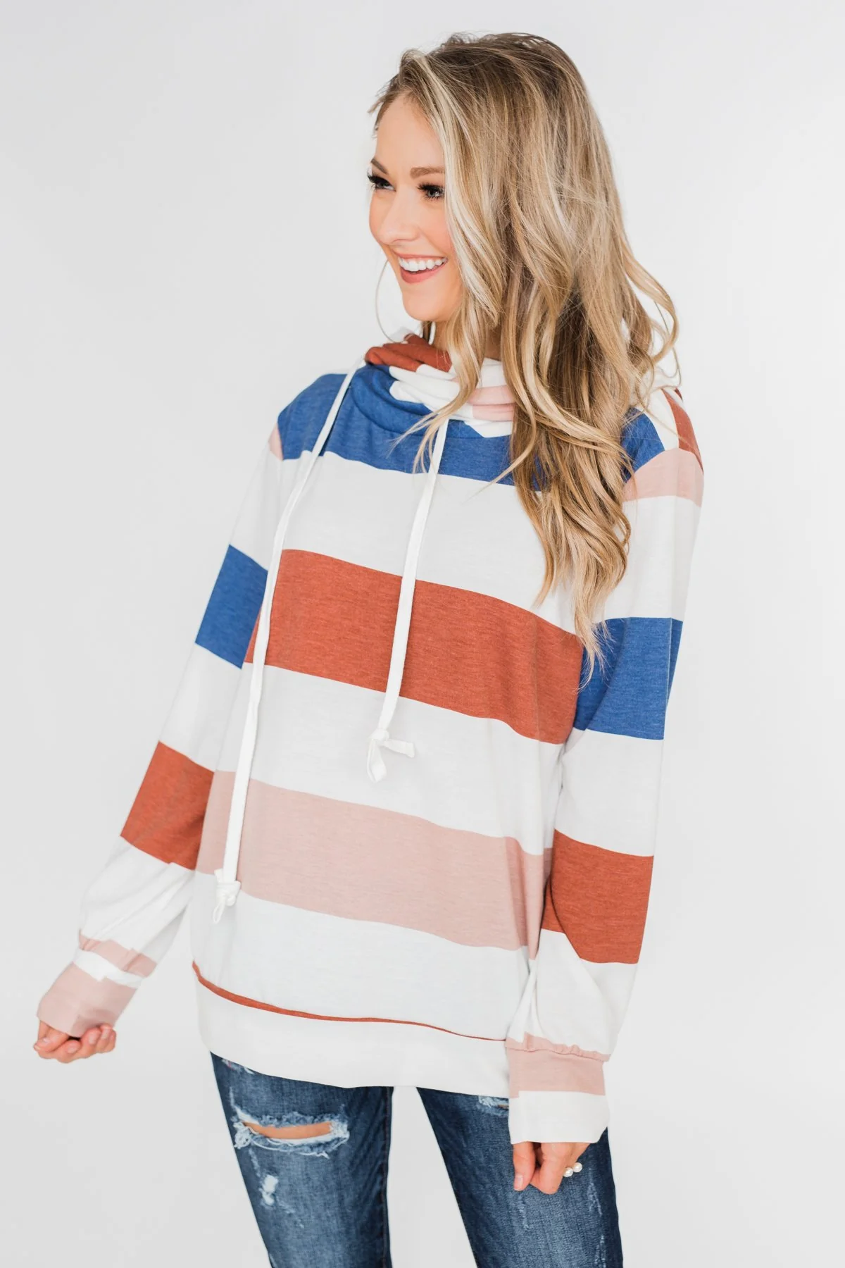 You'll Come Knocking Overlap Hoodie- Spice - Image 3