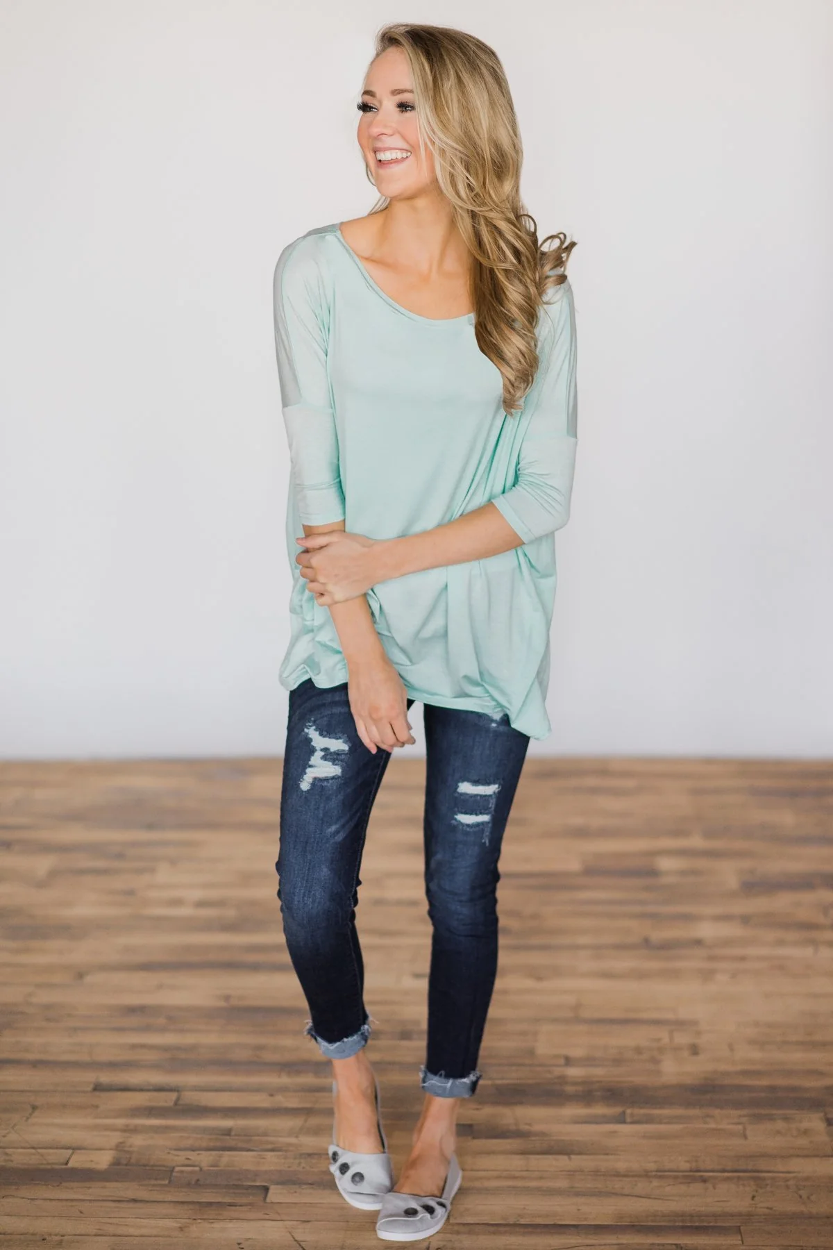 Your Everyday Casual Piko Top - Mint - Image 2
