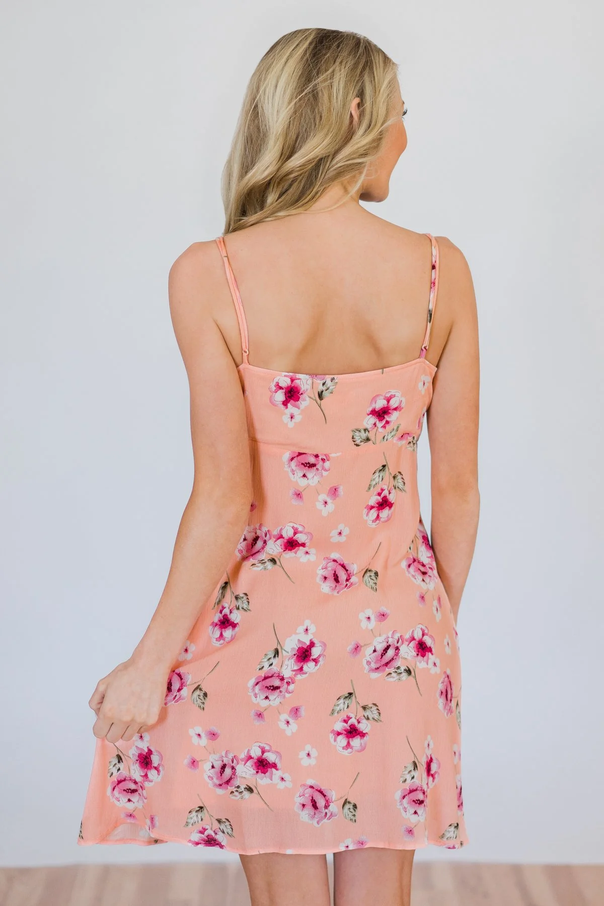 Your Own Beautiful Floral Dress- Peach - Image 6