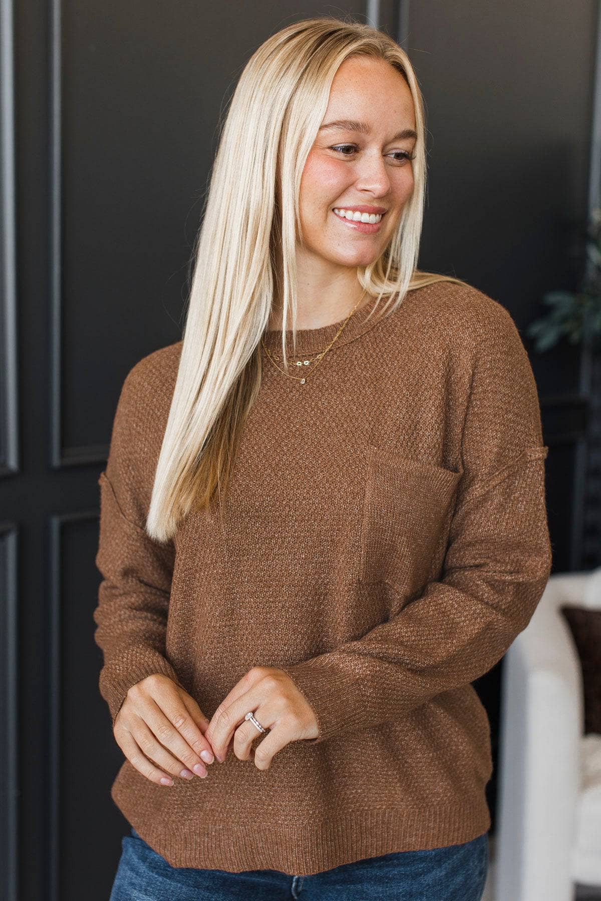 You're My Sanctuary Knit Sweater- Camel - Image 4