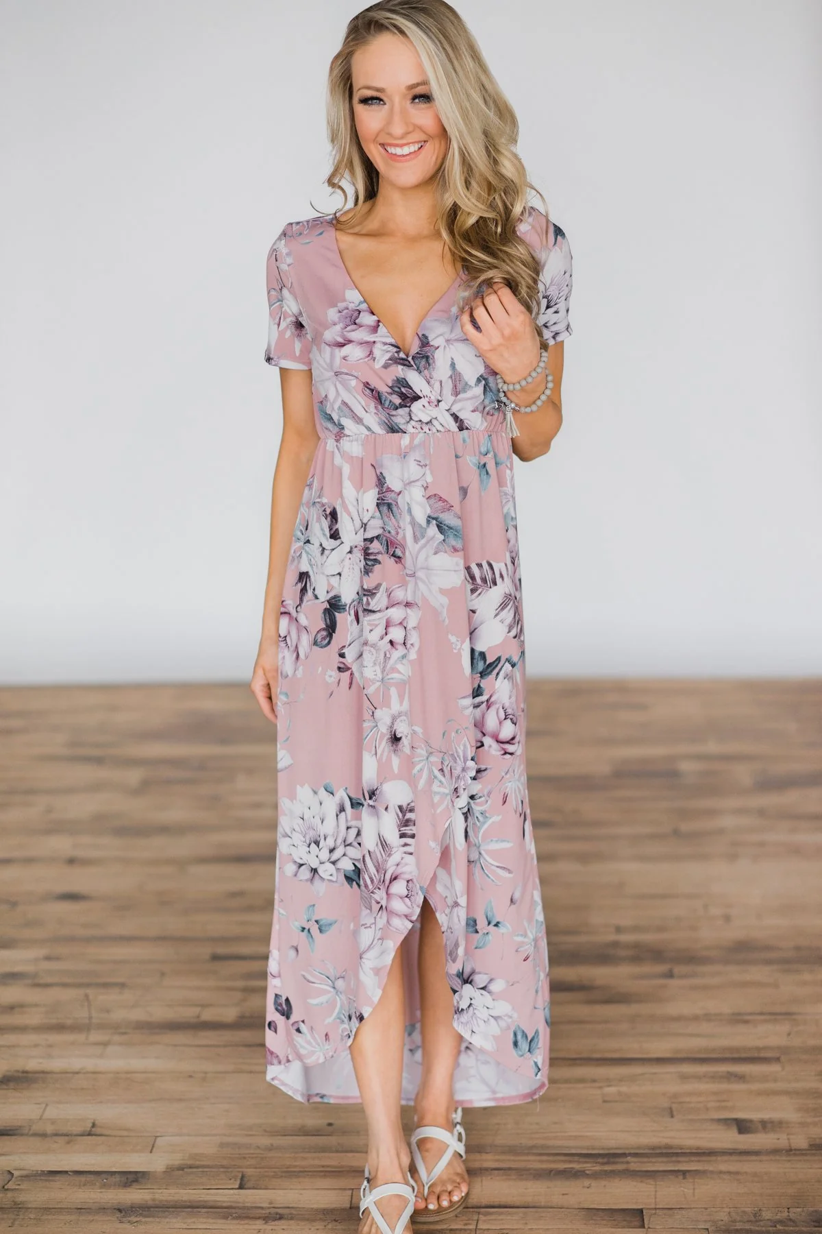 You're the One I Want Floral Dress- Dusty Rose - Image 3
